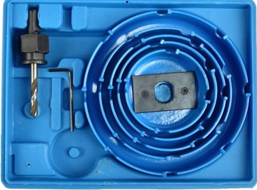 Кольцевая пила по дереву с видией 5 шт.64-127мм (30)