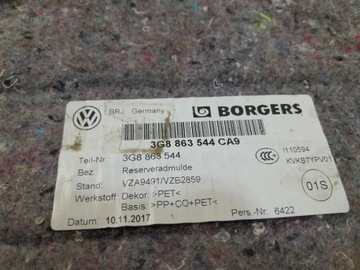 VW Arteon Rug Trunk Liner 3G8863544CA