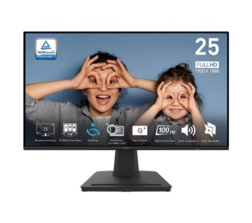 Monitor MSI PRO MP252 24,5'' FHD IPS 100Hz 1ms MPRT