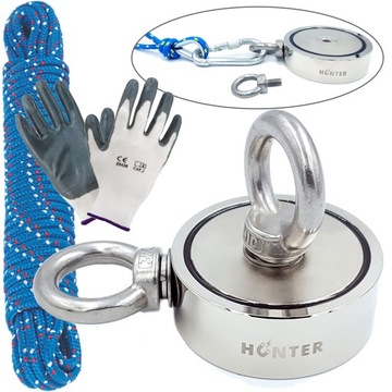 MAGNES NEODYMOWY UCHWYT do poszukiwań 2x230 KG