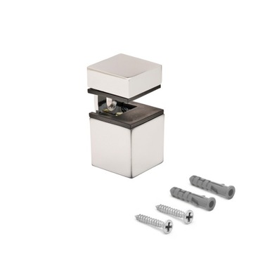 4 x MOCOWANIE UCHWYT PÓŁKI SZKLANEJ PODPÓRKA CHROM