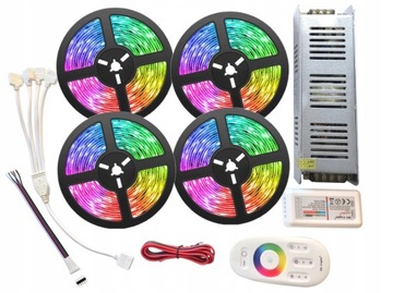ZESTAW Taśma 1080 LED RGBW 18m Biała CIEPŁA SLIM