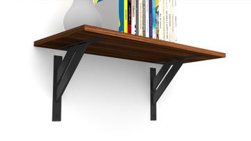 2 ШТ. FEST ПОДДЕРЖКА ПОЛКИ РУЧКА-ОПОРА ДЛЯ ПОЛКИ - ЧЕРНАЯ 240 мм