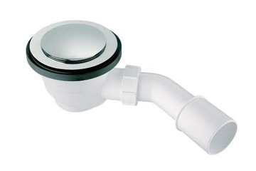 Syfon brodzikowy McALPINE otwór 90 mm KLIK - KLAK, chrom.