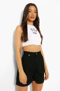 Z1B201 ШОРТЫ BOOHOO TALL С ВЫСОКОЙ ПОСАДКОЙ 38 М