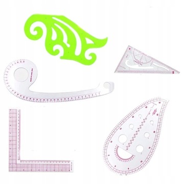 AKCESORIA pomiarowe KRAWIECKIE krzywik 5 sztuk