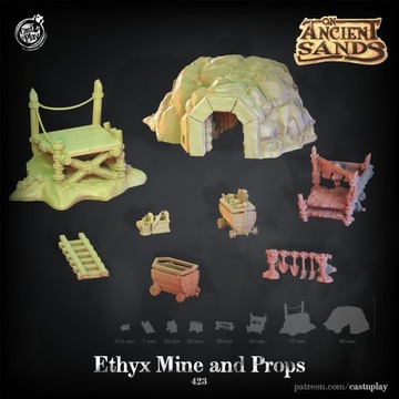 Ethyx Mine and Props| Figurka RPG, Warhammer