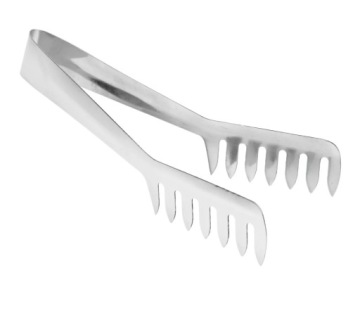 Szczypce do spaghetti, stal nierdzewna, 21 cm, srebrny