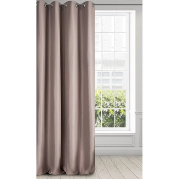 Готовая штора 140х250 см пудровая.
