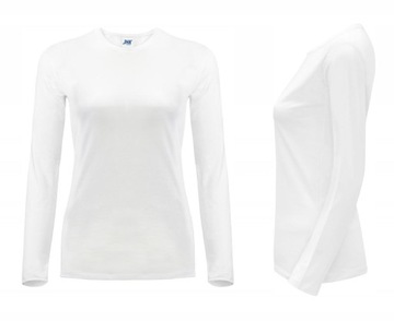 T-SHIRT DAMSKA koszulka z długim rękawem JHK TSRL CMF LS biała WH r. 2XL