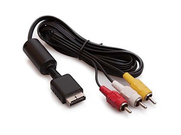 AV-КАБЕЛЬ 3x ПОДДЮЖКИЙ КАБЕЛЬ ДЛЯ КОНСОЛИ PS2 PS3 PSX