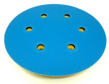 АБРАЗИВНЫЙ ДИСК НА ВЕЛКРО 150 ММ 17 ОТВЕРСТИЙ P600 x5