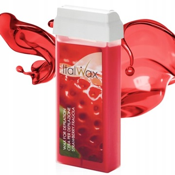 ItalWax wosk w rolce do depilacji NOGI truskawka