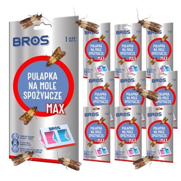 Pułapka na mole spożywcze MAX Bros bez zapachu x 10szt. SKUTECZNA