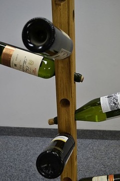 WINIARKA drewniana dębowa STOJAK na wino 150 cm