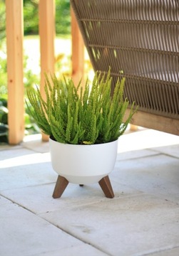 Чаша Roma цветочный горшок на ножках Ламела 290 Антрацит