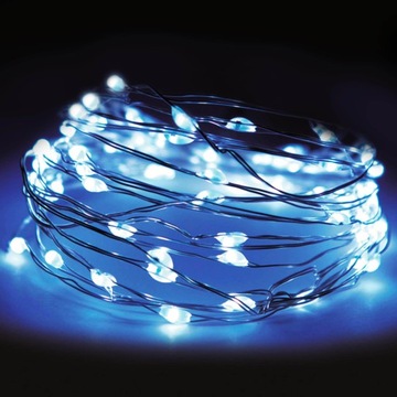 LAMPKI DRUCIKI GIRLANDA NA BATERIE 20 LED BIAŁE
