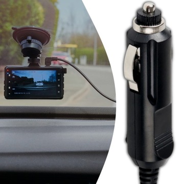 Вилка прикуривателя автомобиля с кабелем 2,1/5,5