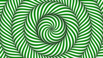 FOTOTAPETA 3D ABSTRAKCJA ZŁUDZENIE BIEL ZIELEŃ
