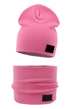 KOMPLET CZAPKA KOMIN TUBA DZIECIĘCA beanie 2-6 LAT