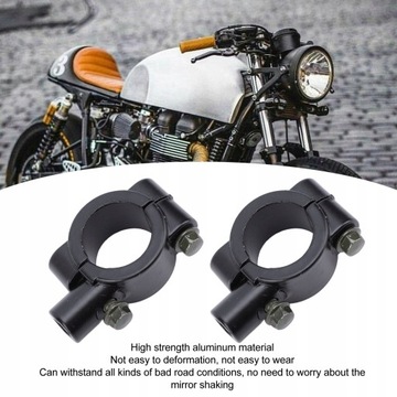 2 szt. 25mm kierownica motocykla uchwyt do mocowania lusterka zacisk ZX