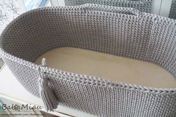 Корзина Моисей для малышей ручной работы + матрасик.