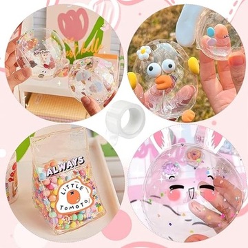 TAŚMA DO MODELOWANIA DMUCHANIA BĄBELKOWA DUŻY ZESTAW PIANKOLINA NAKLEJKI XL