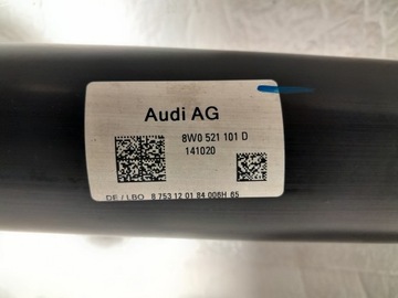 AUDI A4 B9 FACELIFT HŘÍDEL HNACÍ KARDANU 8W0521101D
