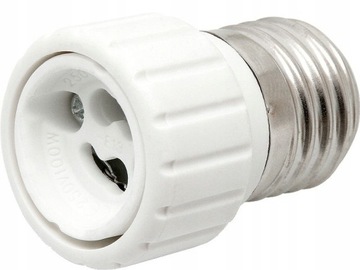 Adapter przejściówka żarówki E27 na GU10