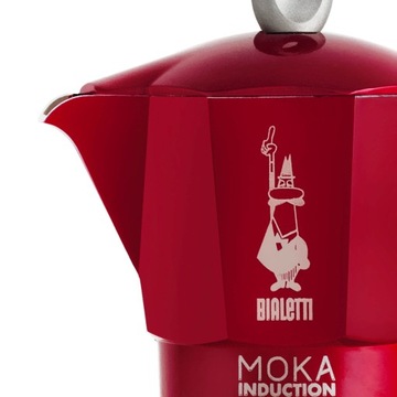 Кофеварка MOKA INDUCTION II 6tz RED BIALETTI, индукционная