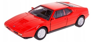 BMW M1 CZERWONY METALOWY MODEL 1:34 WELLY
