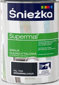 EMALIA OLEJNA METAL DREWNO 7016 ANTRACYT POŁ. 0.8L