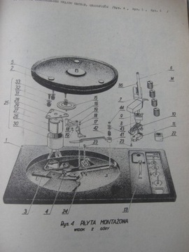 Схема руководства проигрывателя WG-700fs и WG-701