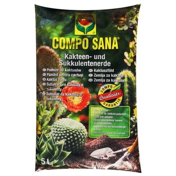 Грунт для кактусов и суккулентов, крассула эониум, очиток молочай Компо 5л