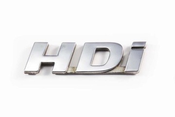 ZNAKY STŘÍBRNÉ HDI PEUGEOT 206 307 806 - ORIGINÁLNÍ