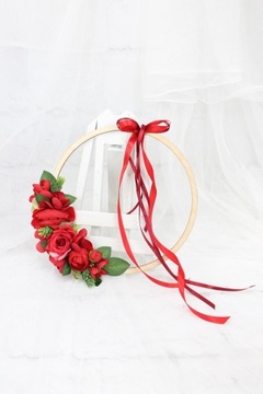 Цветочный венок-обруч в стиле бохо, украшение для дома RED