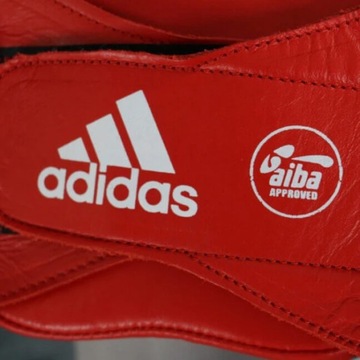 Adidas Одобренный AIBA боксерский шлем красный M