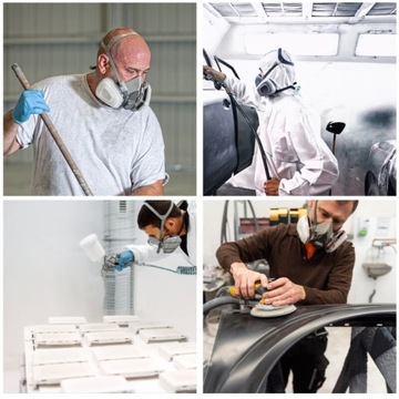 ПОЛУМАСКА, ПРОТИВОГАЗОВАЯ ЗАЩИТНАЯ КРАСОЧНАЯ МАСКА