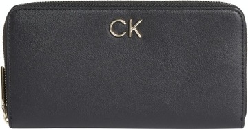 CALVIN KLEIN BEZPIECZNY PORTFEL DAMSKI SLIM BLACK