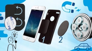 АВТОМОБИЛЬНЫЙ ДЕРЖАТЕЛЬ ТЕЛЕФОНА МАГНИТНЫЙ, СТАБИЛЬНЫЙ, ПРОЧНЫЙ, ТВЕРДЫЙ МАГНИТ