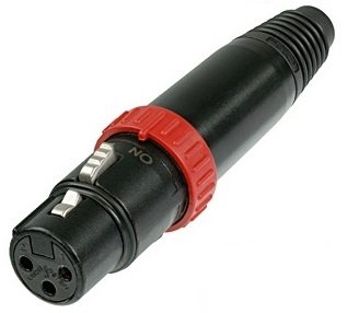 NEUTRIK NC3FXS-B XLR Wtyk żeński z wyłącznikiem