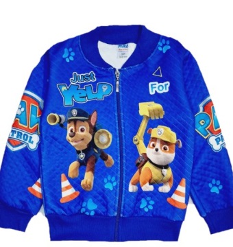 СВИТШОТ для мальчика 116 PAW PATROL СИНЯЯ КУРТКА-БОМБЕР НА МОЛНИИ CHASE