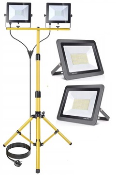 HALOGEN LED + STATYW DO PRAC BUDOWLANYCH REMONTU