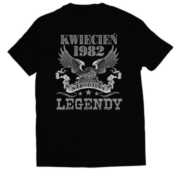KOSZULKA NA 40 URODZINY KWIECIEŃ ORZEŁ 1982 M