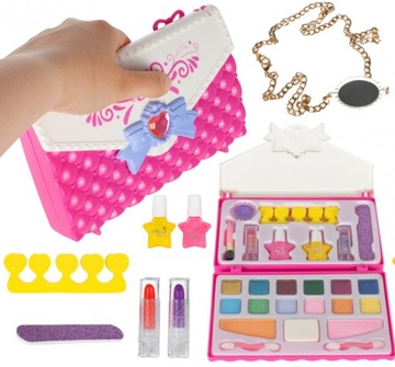 TOREBKA ZESTAW DO MAKIJAŻU I PAZNOKCI KOSMETYKI