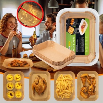 БУМАЖНЫЕ ВСТАВКИ ДЛЯ АЭРОФРИТЮРНИЦЫ 500 ШТ 20х14