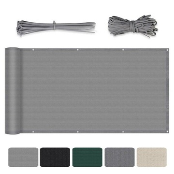 OSŁONA MATA NA BALKON TARAS PŁOT BALKONOWA 75 X 300 CM UV 220G/M2 SEKEY