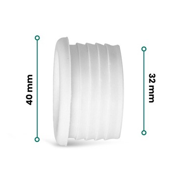 Резиновая редукция 40x32 мм СТИРАЛЬНАЯ МАШИНА ПОСУДОМОЕЧНАЯ МАШИНА Сливные трубы Гибкие