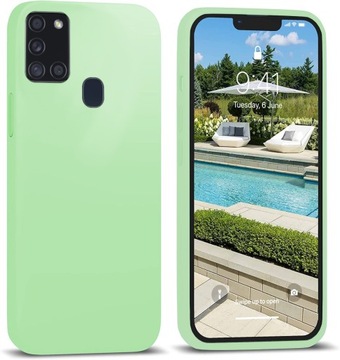 ЧЕХОЛ ДЛЯ SAMSUNG A21S СИЛИКОНОВЫЙ ЦВЕТ МЯГКИЙ ЧЕХОЛ + СТЕКЛО