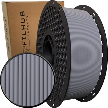 Filament PLA Matte FilHub 1.75mm Szary 1kg Matowy